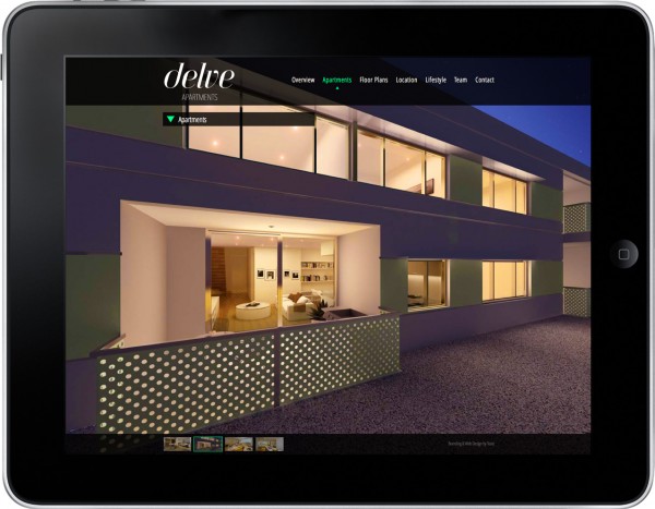 Delve Apartments Website Design