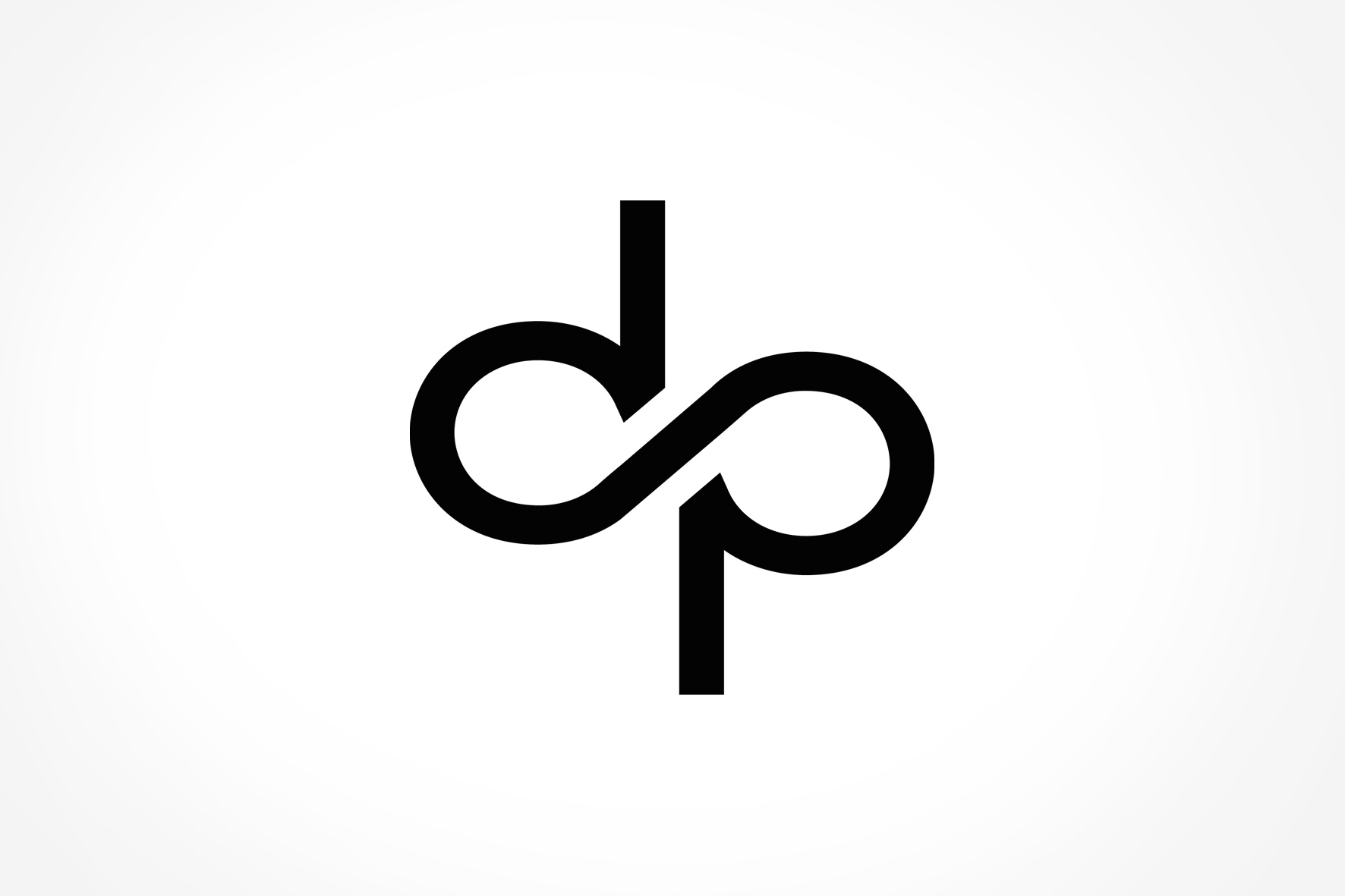 black and white pinterest logo