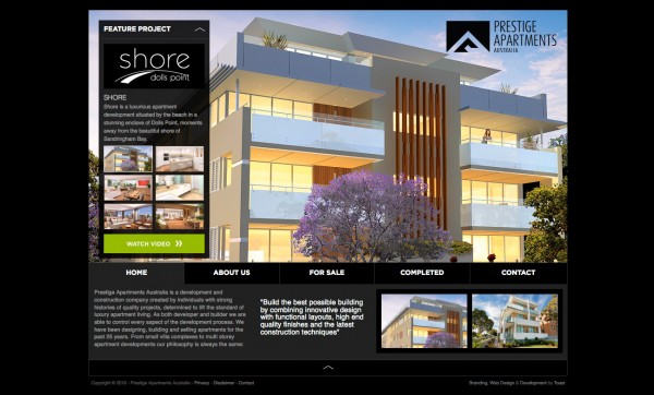 Prestige Apartment Developer Website
