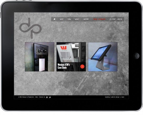 Industrial Design Company Website Design